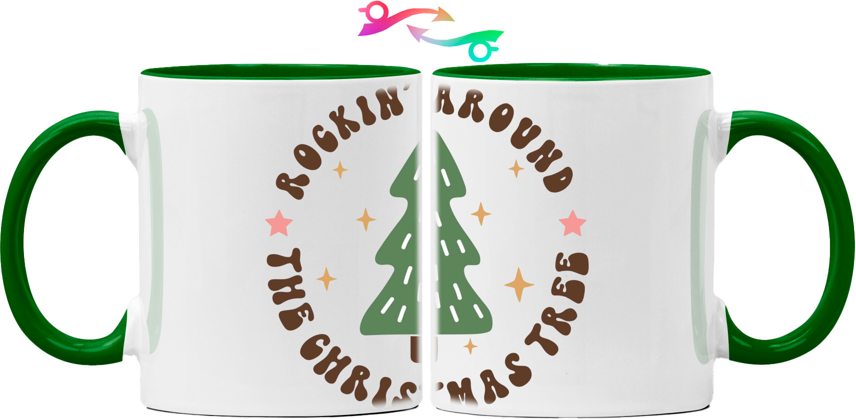 НОВЫЙ ГОД - Cup 325ml - Rockin Around The Christmas - Mfest