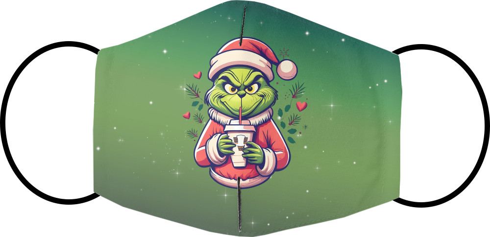 Grinch with a cup