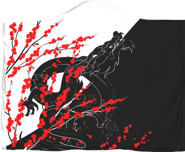 Прикольні картинки - Плед із капюшоном 3D - Tokyo Dragon - Mfest