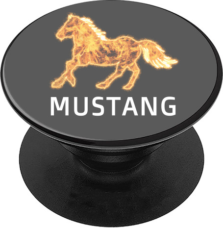 Автомобильная тематика - PopSocket Stand for mobile - Mustang - Mfest