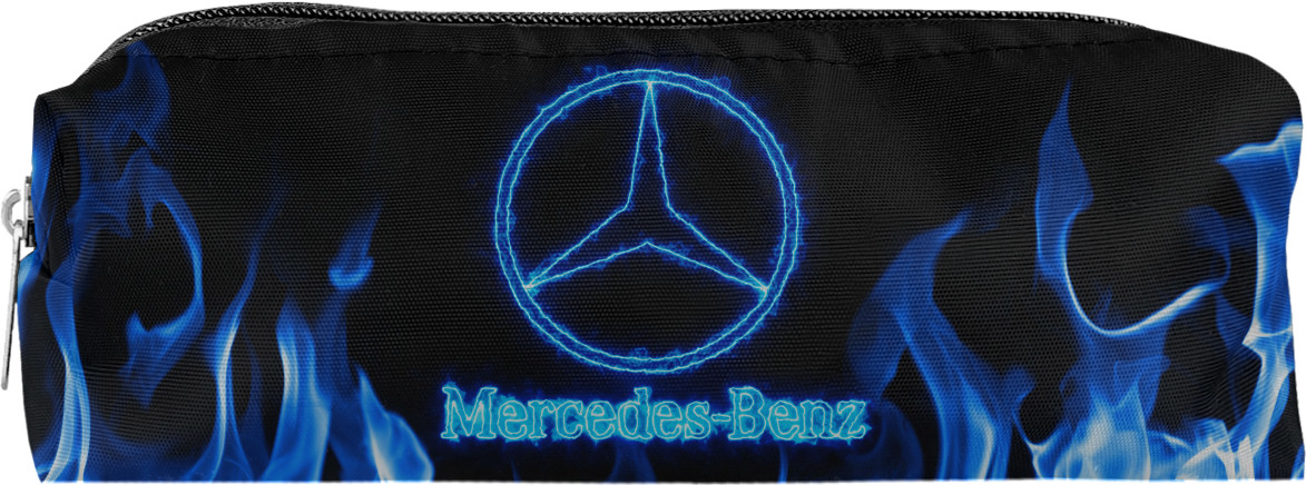 Mercedes-benz blue neon