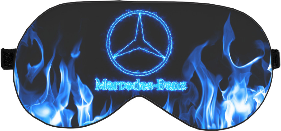 Mercedes-benz blue neon
