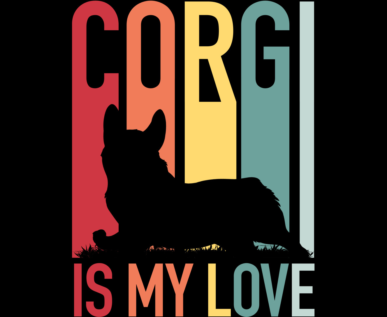 Вельш-корги - Коврик для мышки - Corgi is My Love - Mfest