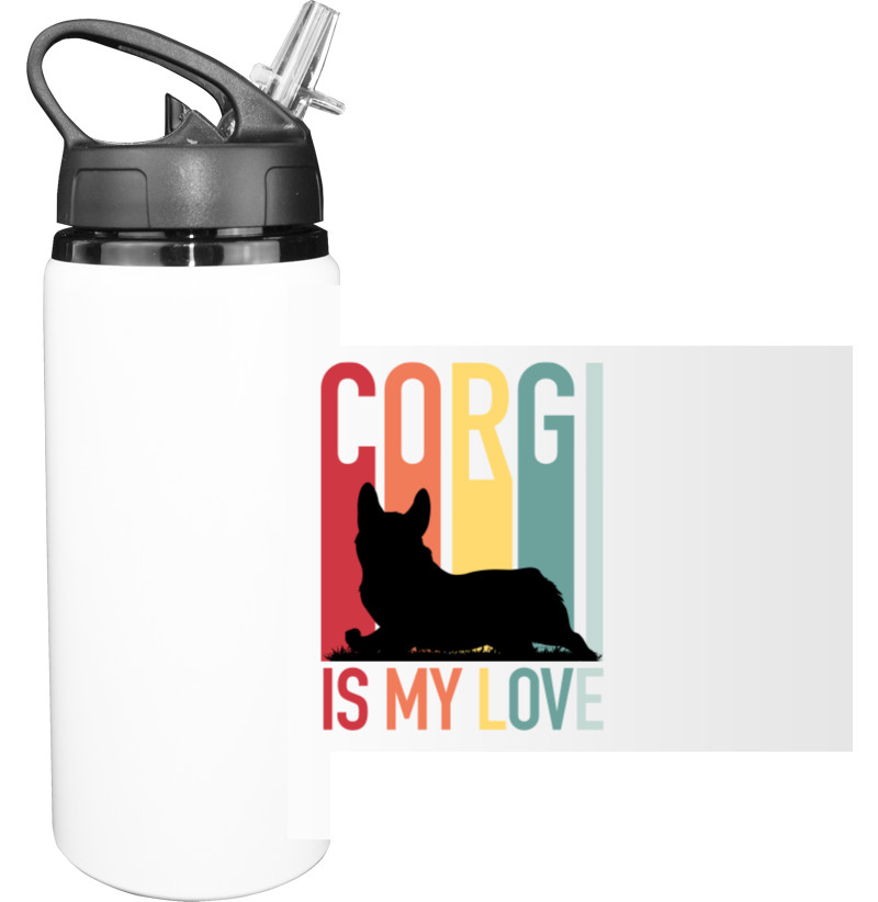 Вельш-корги - Bottle for water - Corgi is My Love - Mfest