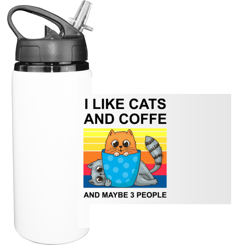 Прикольные картинки - Бутылка для воды - I like cats - Mfest