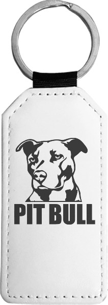 Бультерьер - Keychain rectangular - American Pit Bull Terrier - Mfest