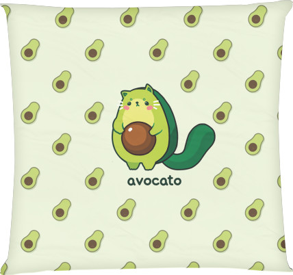Прикольные картинки - Pillow square - Avocato - Mfest
