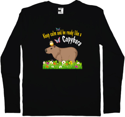 Capybara - Longsleeve Premium Male - Keep calm Capybara - Mfest