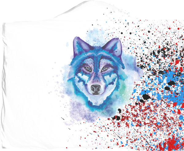 Colorful wolf