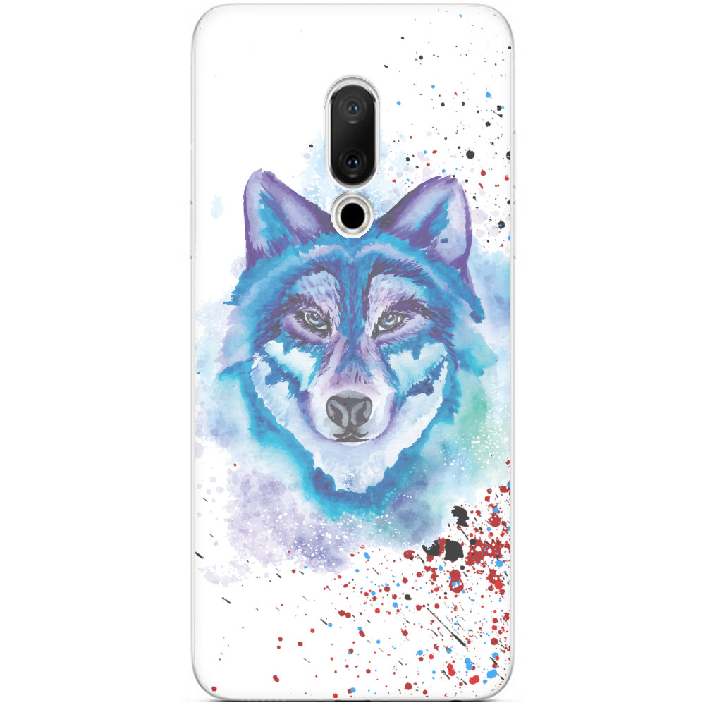 Colorful wolf