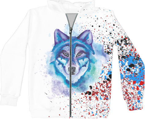 Colorful wolf