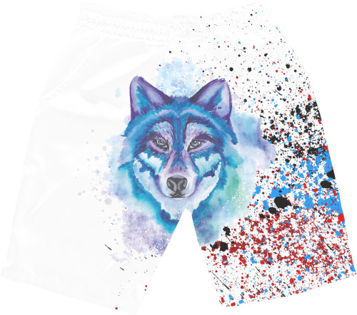 Другие животные - Shorts 3D Kids - Colorful wolf - Mfest