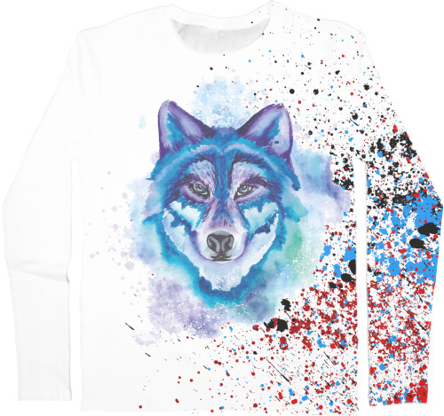 Colorful wolf