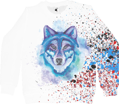 Colorful wolf