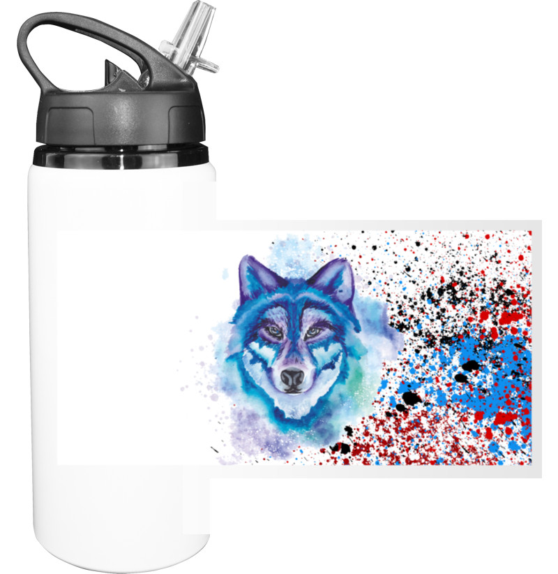 Colorful wolf