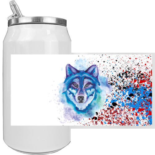 Colorful wolf