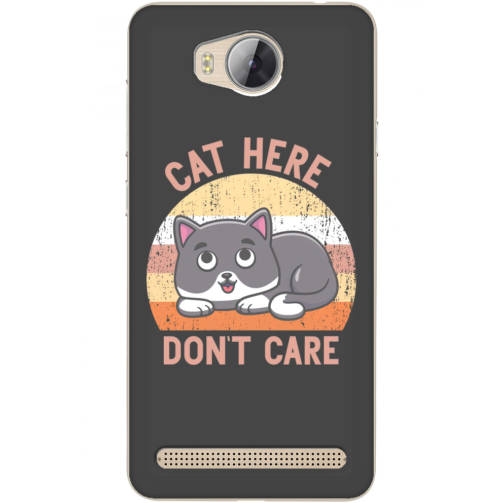 Котики - Чохли Huawei - Cat here don't care - Mfest