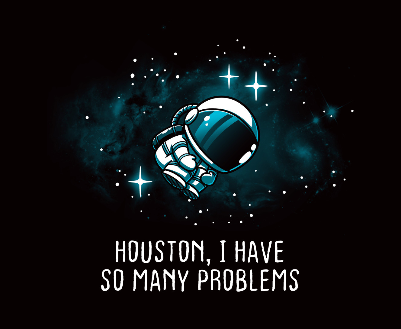 Космос - Килимок для мишки - Houston i have so many problems - Mfest