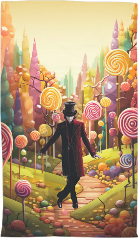 КИНО И СЕРИАЛЫ - Полотенце 3D - Willy Wonka Candy - Mfest