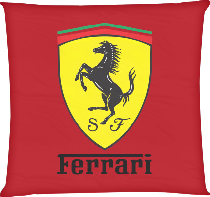 Ferrari - Подушка квадратна - Ferrari logo 2 - Mfest