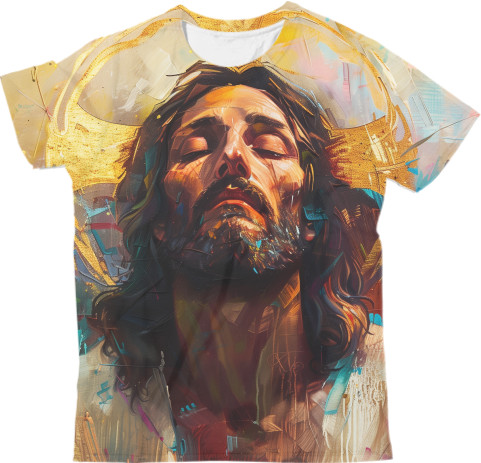 Релігія  - Футболка 3D Чоловіча -  Ілюстрація Ісуса Христа - Mfest