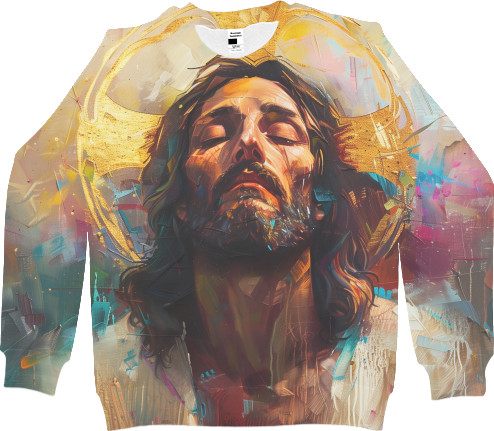  Religion - Sweatshirt 3D Children's - Illustration of Jesus Christ - Mfest