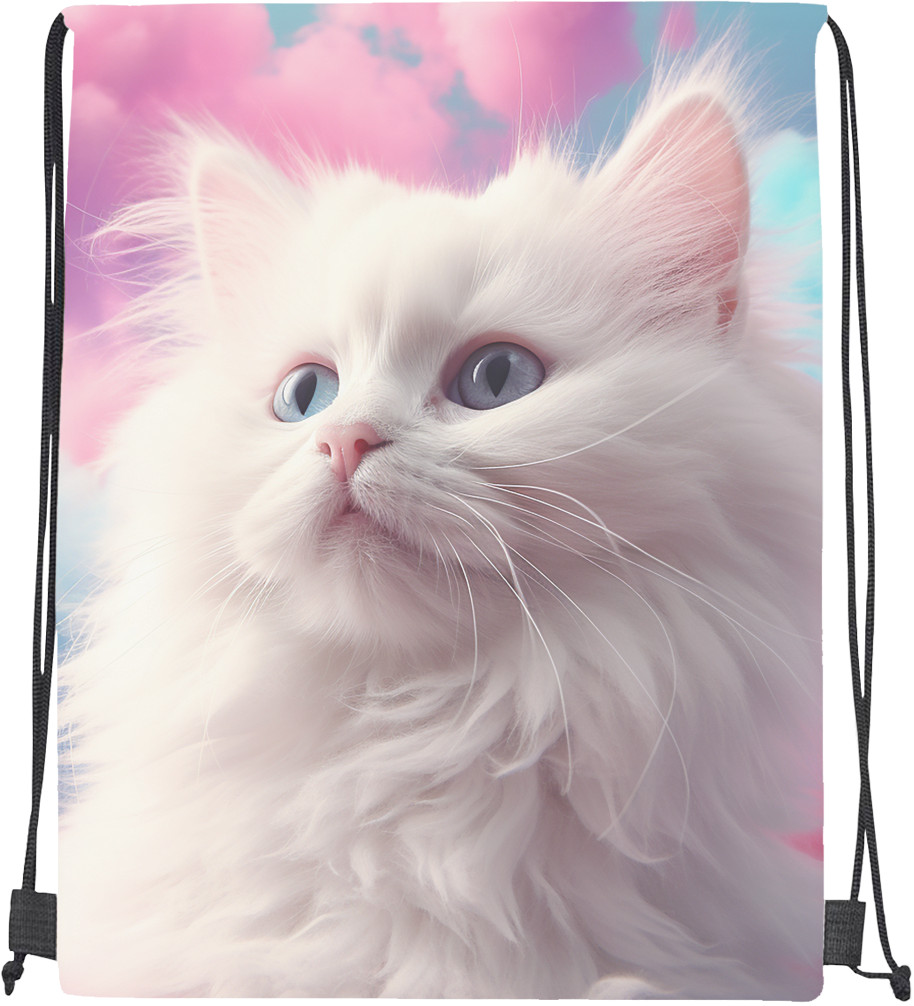Котики - Мішок спортивний - Кошеня з барвистими хмарами - Mfest