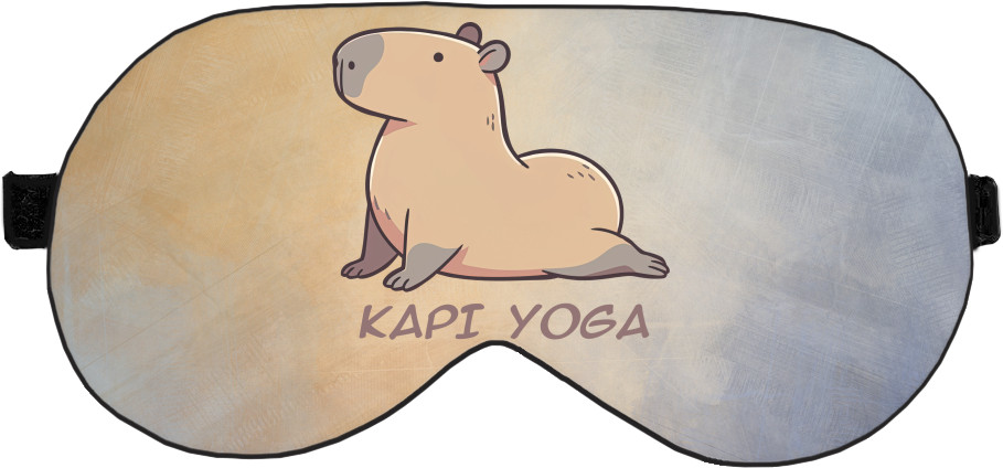 Capybara - Sleep mask 3D - Capybara yoga - Mfest