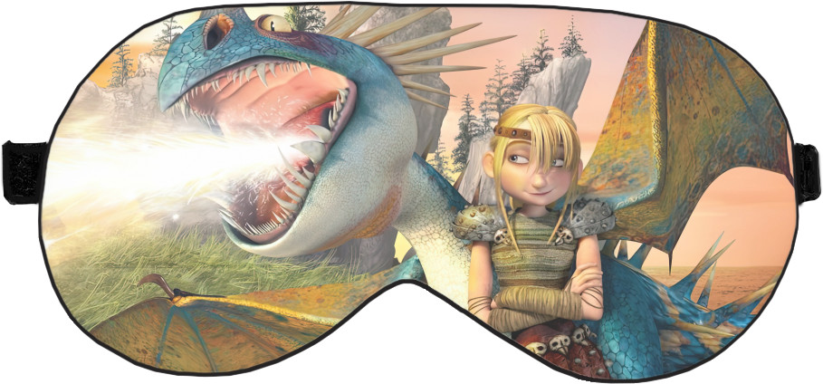 Как приручить дракона - Sleep mask 3D - Dragons Riders of Berk - Mfest