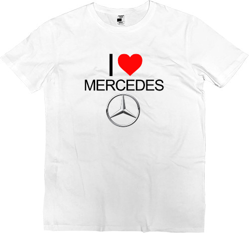 Mercedes-Benz - Футболка Премиум Детская - I Love Mercedes - Mfest