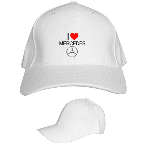 Mercedes-Benz - Кепка 6-панельная Детская - I Love Mercedes - Mfest