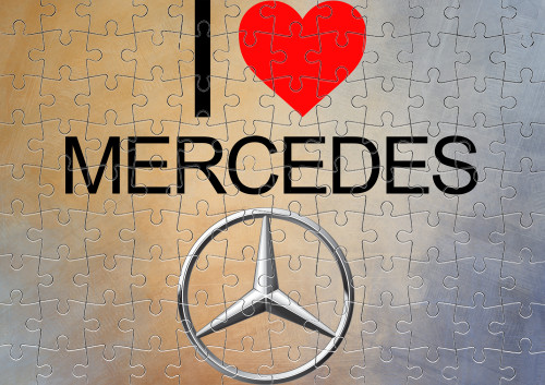 Mercedes-Benz - Пазл с маленькими элементами - I Love Mercedes - Mfest