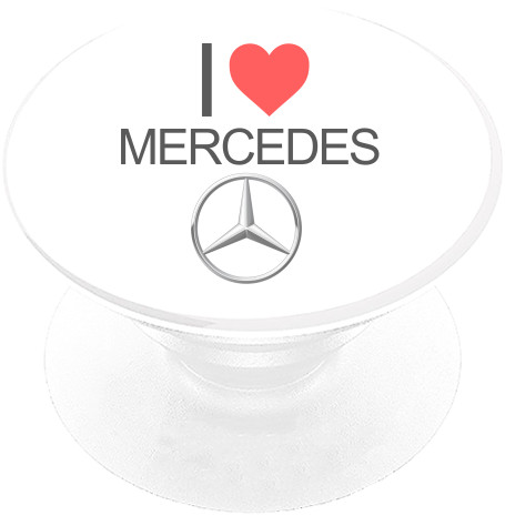 Mercedes-Benz - PopSocket Подставка для мобильного - I Love Mercedes - Mfest