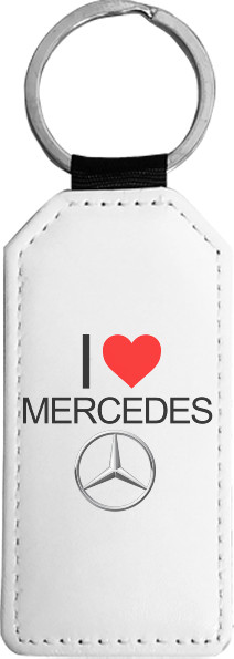 Mercedes-Benz - Брелок прямокутний - I Love Mercedes - Mfest