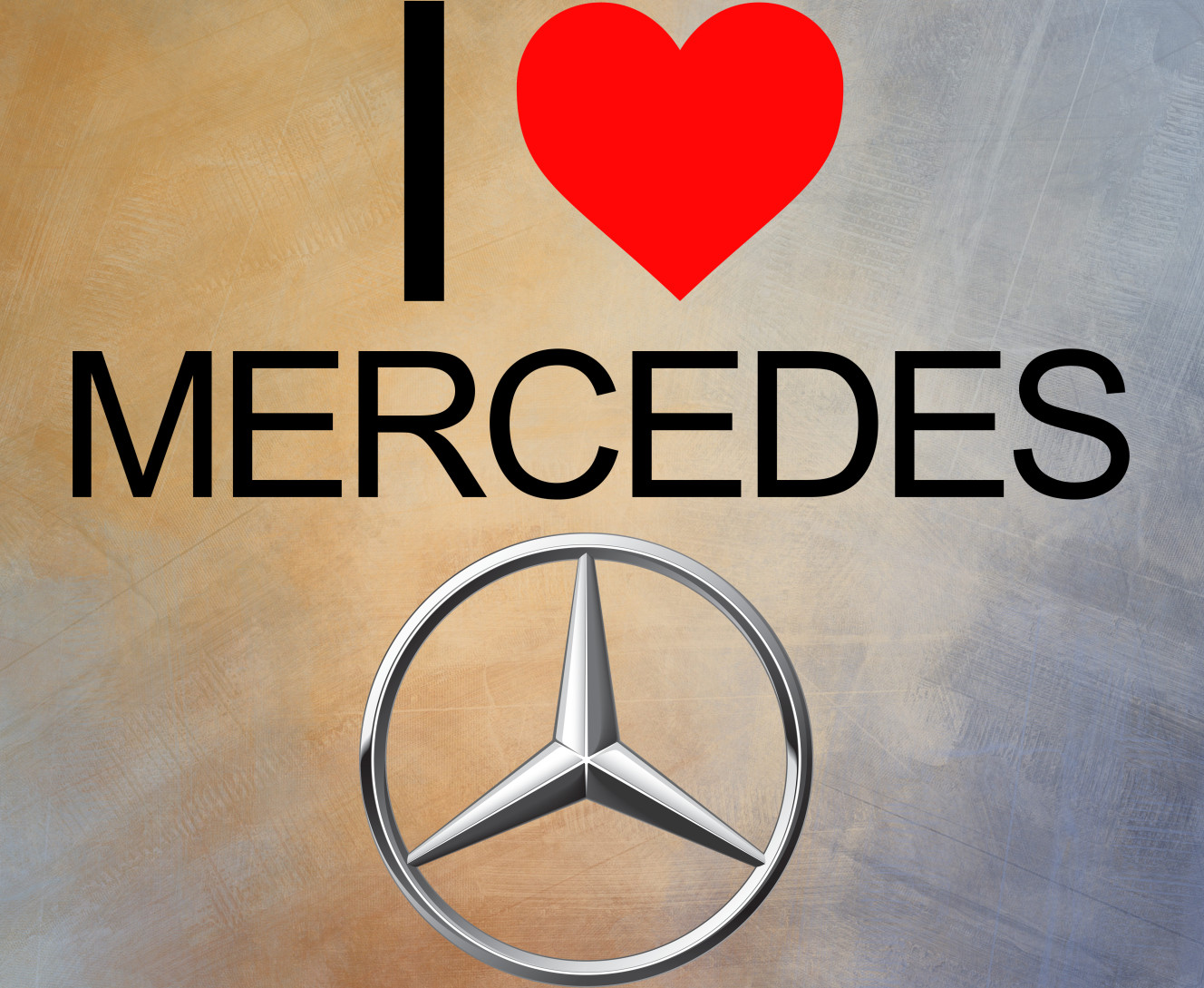 Mercedes-Benz - Килимок для мишки - I Love Mercedes - Mfest