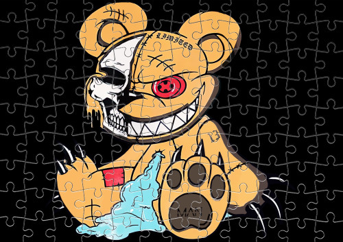 Angry teddy bear