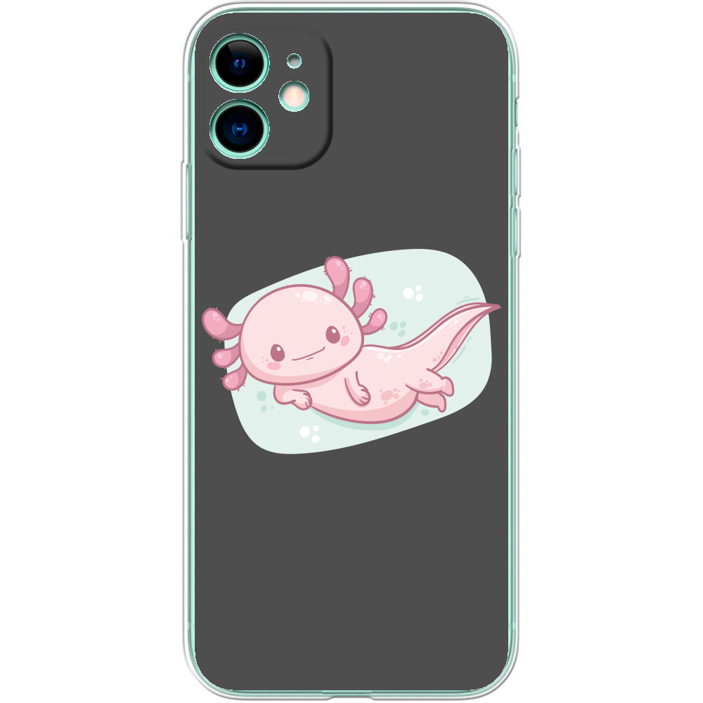 Pink axolotl