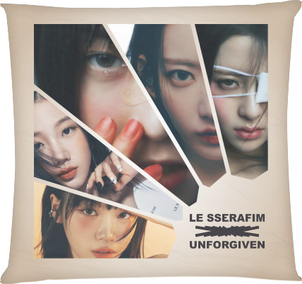 Le Sserafim - Подушка квадратна - Ле Серафім 2 - Mfest