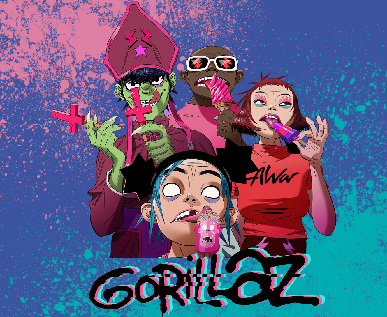Gorillaz - Mousepad - New Gorillaz - Mfest