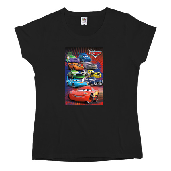Тачки - T-shirt Classic Women's Fruit of the loom - Cars Poster - Mfest