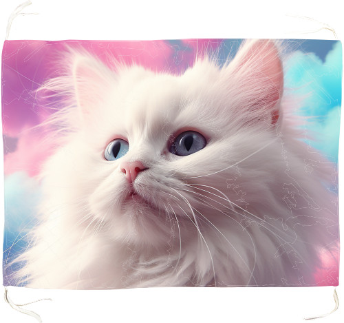Котики - Прапор - Кошеня з барвистими хмарами - Mfest