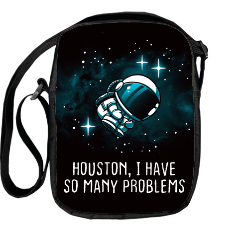 Космос - Сумка-Месенджер - Houston i have so many problems - Mfest