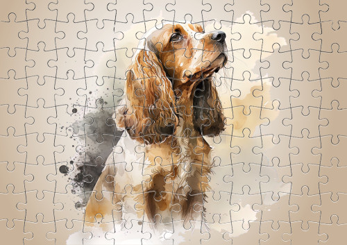  Cocker Spaniel - Puzzle with small elements - English Cocker  spaniel - Mfest