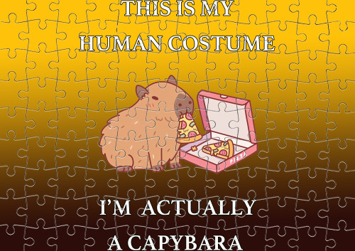 Капібара  - Пазл із маленькими елементами - This Is My Human Costume - Mfest