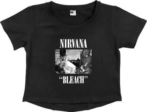 Nirvana - Кроп - топ Премиум Женский - Nirvana Bleach - Mfest