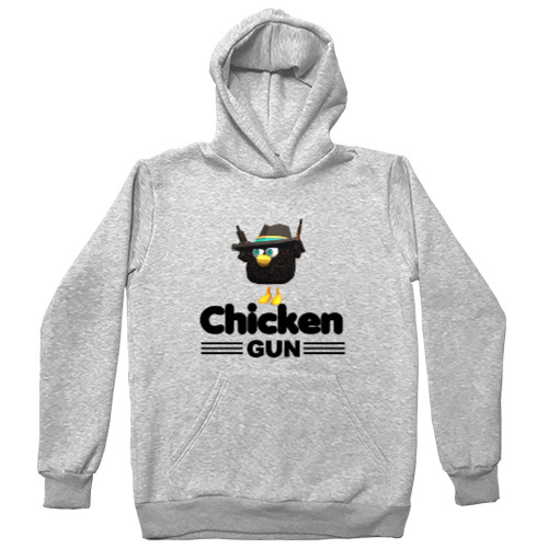 Chicken Gun - Худі Преміум Унісекс - Чорний Гусак у Чікен Ган - Mfest