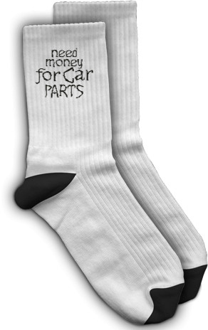 Автомобільна тематика - Шкарпетки - Потрібні гроші на автозапчастини - Mfest