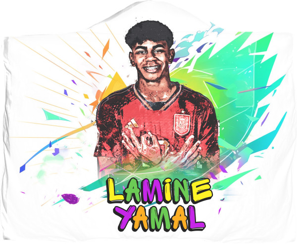 Футбол - Плед з капюшоном 3D - Lamine Yamal  - Mfest
