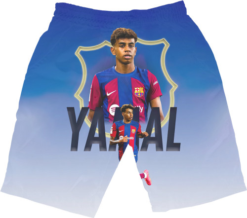 Футбол - Shorts 3D Men - Lamine Yamal 2 - Mfest