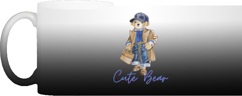 Cute Bear, Teddy Bear, Стильный мишка
